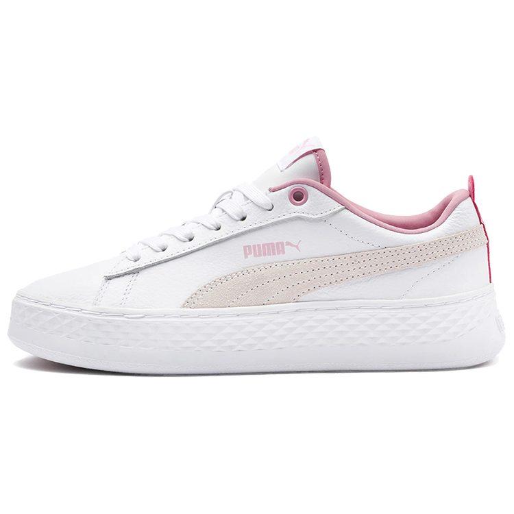 Puma Кроссовки Smash Platform Low 'Белый Бледно-розовый' Женские 366487-08