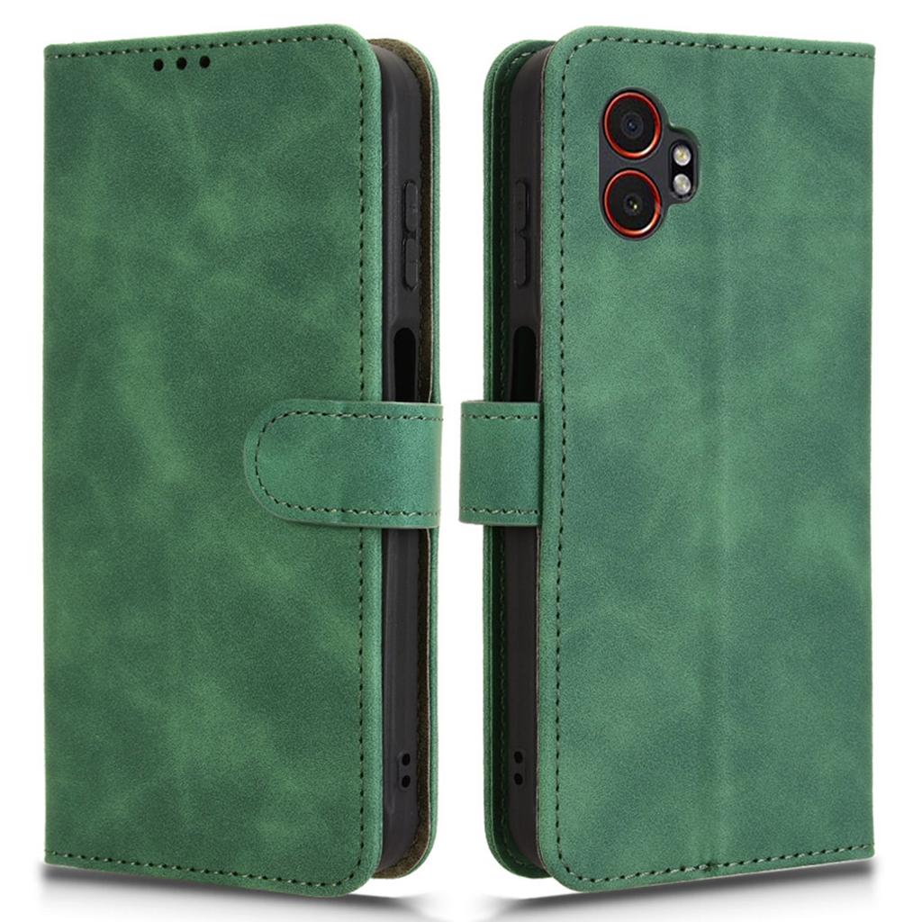 Кожаный чехол для Samsung Galaxy XCover7 Pro, приятный на ощупь, противоударный, кошелек, откидная крышка для телефона