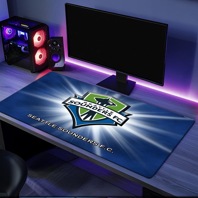 Seattle Sounders Fc Crest mouse pad, rubber base, esports desk mat, mouse pad for gamers and office use, gaming desk , easy to clean mat