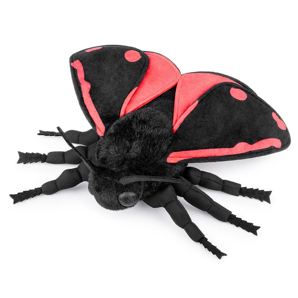 Cinnabar Moths are Moth Silkworm Insect Bug Realistic Plush Toy Mini Stuffed Animal Toy Cute Kids Gift Ornament Decor rare, 25cm…