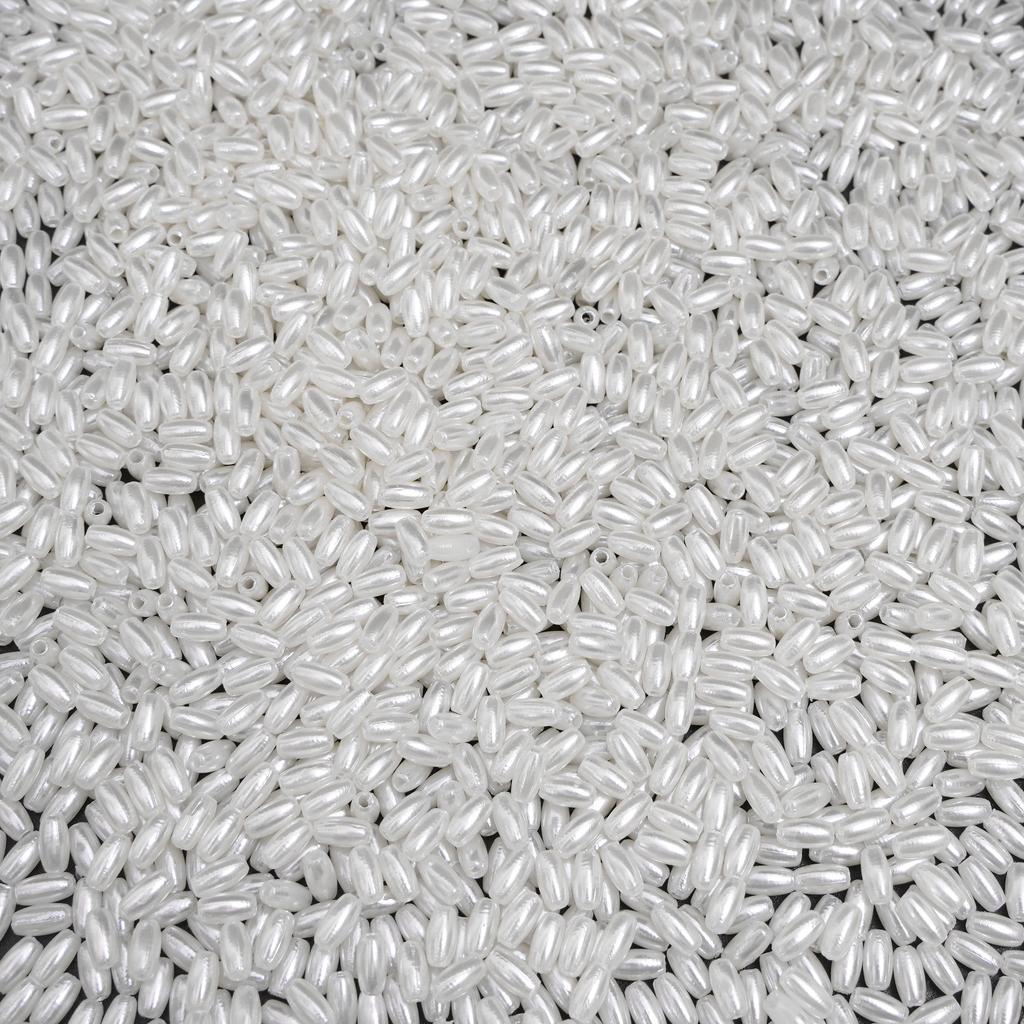 50/100Pcs White High Brightness ABS Water Droplet Shaped Imitation Pearls Scattered Beads For DIY Bracelets Necklaces Jewelry Making