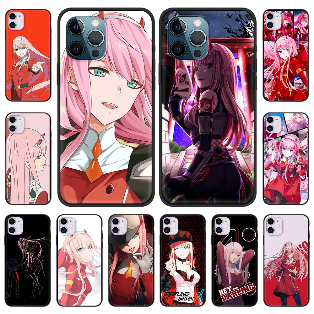 02 Zero Two Anime Darling In The Franxx Case for iPhone 13 14 11 12 Pro Max 7 8 Plus SE X XR XS Max Silicone Cover Phone Cases