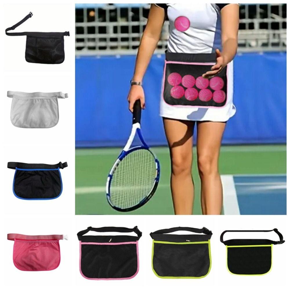 Adjustable Band Ball Waist Pouch Mesh Material Pickleball Carrier Bag Storage Carrier
