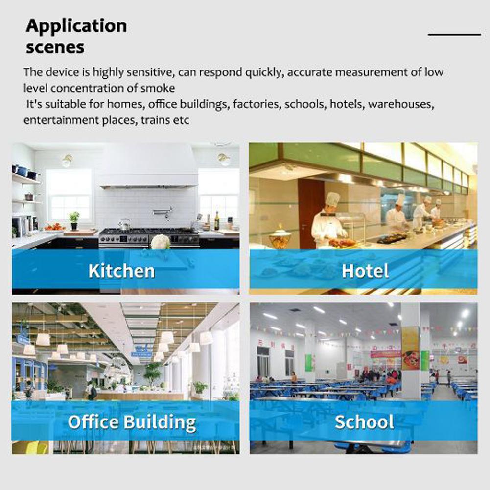 Tuya Wi-Fi датчик природного газа бытовой интеллектуальный детектор горючего газа сигнализация утечки газа