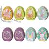8x Easter Eggs Candy Boxes with Rabbit Pattern Candy Boxes Metal Snacks Container Mini Snacks Boxes for Party