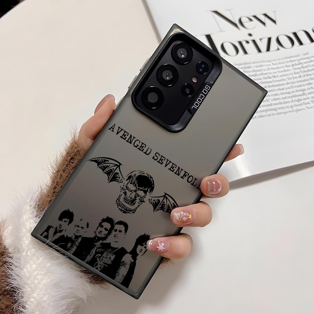 Чехол для телефона A-Avenged Sevenfold для Samsung Galaxy S25 S24 S23 S22 S21 Ultra Plus 5G Блестящий TPU Ударопрочный Чехол Подарок