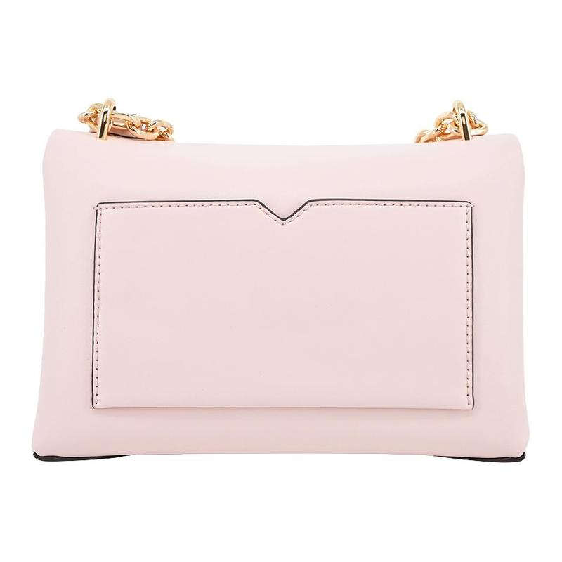 Michael Kors Cece классическая однотонная ретро цепочка золотая пряжка откидной клапан полиэстер через плечо на плечо средний размер женская вишнево-розовый