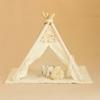 1/12 Doll House Minature Tent Easy Assembly Design Safe Cotton Polyester Playtent For Children Pretend Play Activity