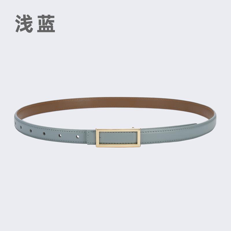 Четыре сезона в наличии новый тонкий пояс для женской юбки кожаный маленький пояс простой подходящий декоративный пояс для студента женский