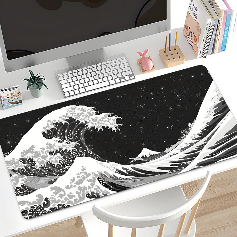 1 шт. игровой коврик для мыши, большой коврик для клавиатуры, топографический коврик для мыши, черный и белый коврик для мыши для клавиатуры