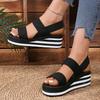 Fashion Summer New Women's Thick Soled Open Toed Sandals2025 Fashionable, Good-looking, Elegant and Dignified Women's Sandals