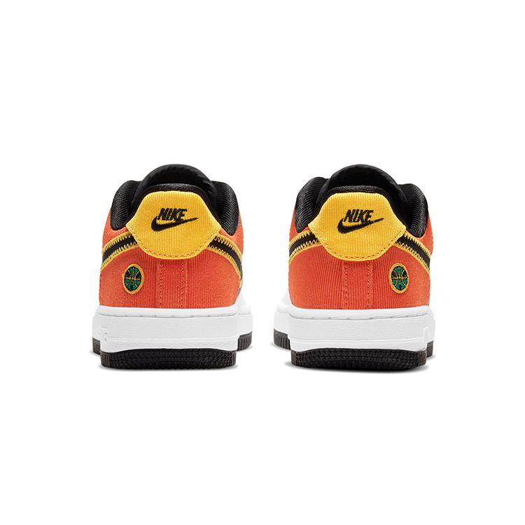 Nike Детские кроссовки Air Force 1 LV8 PS Roswell Rayguns White Orange-Flash Amarillo DD9532-100