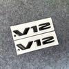 V12 Logo Car Fender Side Badge Tail Trunk Emblem Sticker for Mercedes Benz S Class S400 S300 S600 W210 W212 W204 W205 W207 W168 QQ69