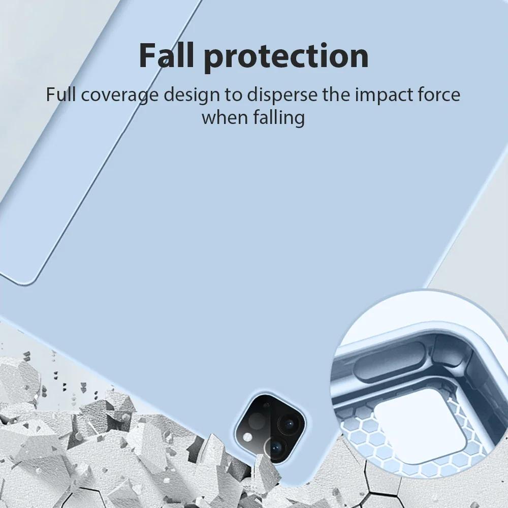 Для iPad Pro 13 11 12,9 дюймов M4 M2 2024 10th 9th 10.9 Чехол Air 5 4 3 2 Для iPad 8th 7th Generation Funda mini 6 2021 Чехол-подставка