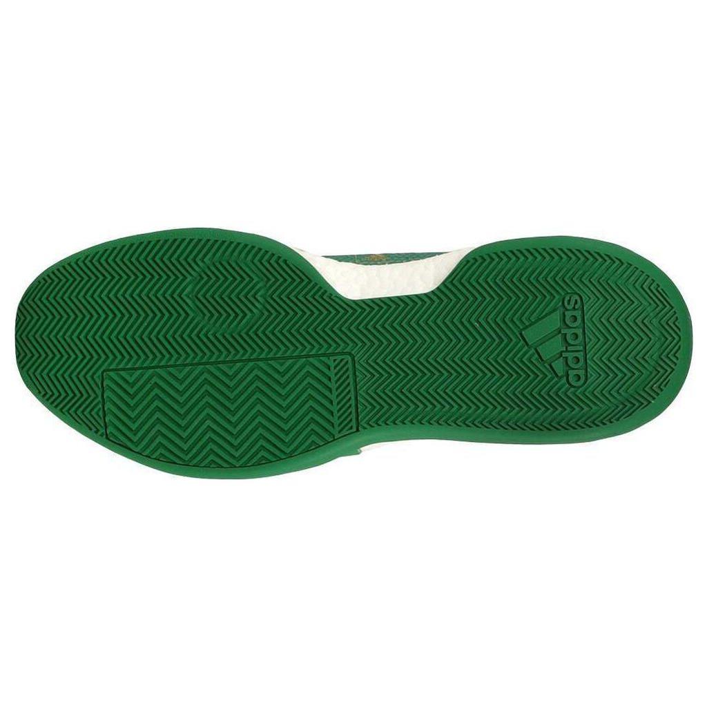 Adidas Sm Marquee Boost Low Team Модные Универсальные Амортизирующие Нескользящие Низкие Баскетбольные Кроссовки Мужские Кроссовки Бело-зеленые G28760