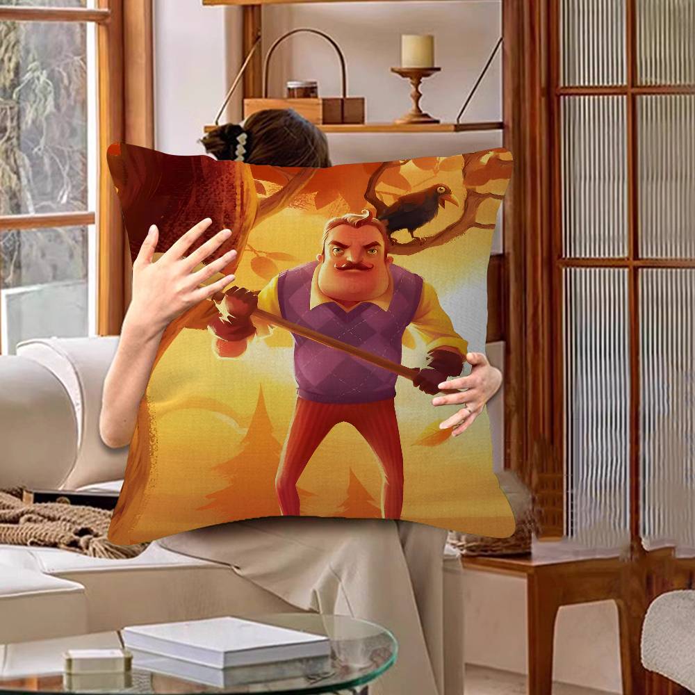 Игра Hello Neighbor 2 Подушка Аниме Подушка Диван Кровать Подушка для изголовья Чехол для подушки Чехол для подушки 45x45 см Модный