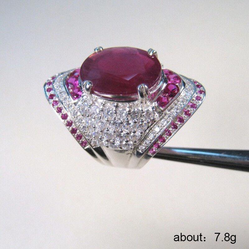 Wedding Rings Ruby Filled Oval Jewelry Gorgeous Rings