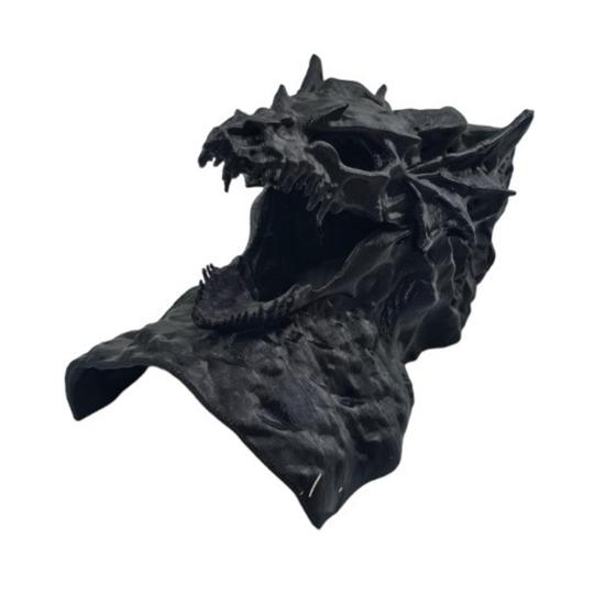 Аквариумная пещера с дизайном дракона, 3D-печатный туннель-укрытие для рыб под гравием, с смотровыми отверстиями для креветок-петушков, плеко, коридорасов