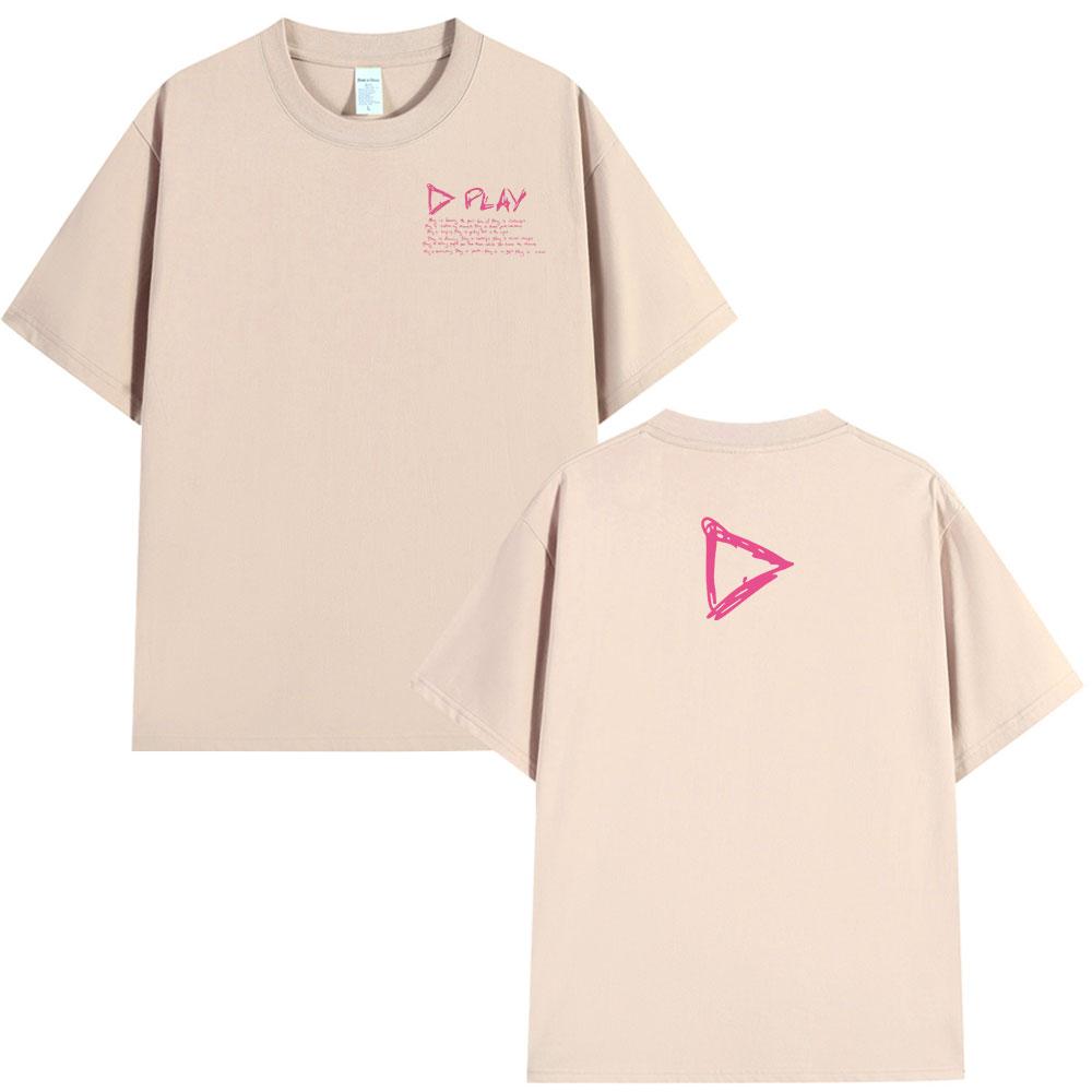 Мерч тура Ed Sheeran Play Футболка Мужская Женская Одежда Мода Уличная Одежда Футболки Оверсайз Хлопок Футболка с Коротким Рукавом