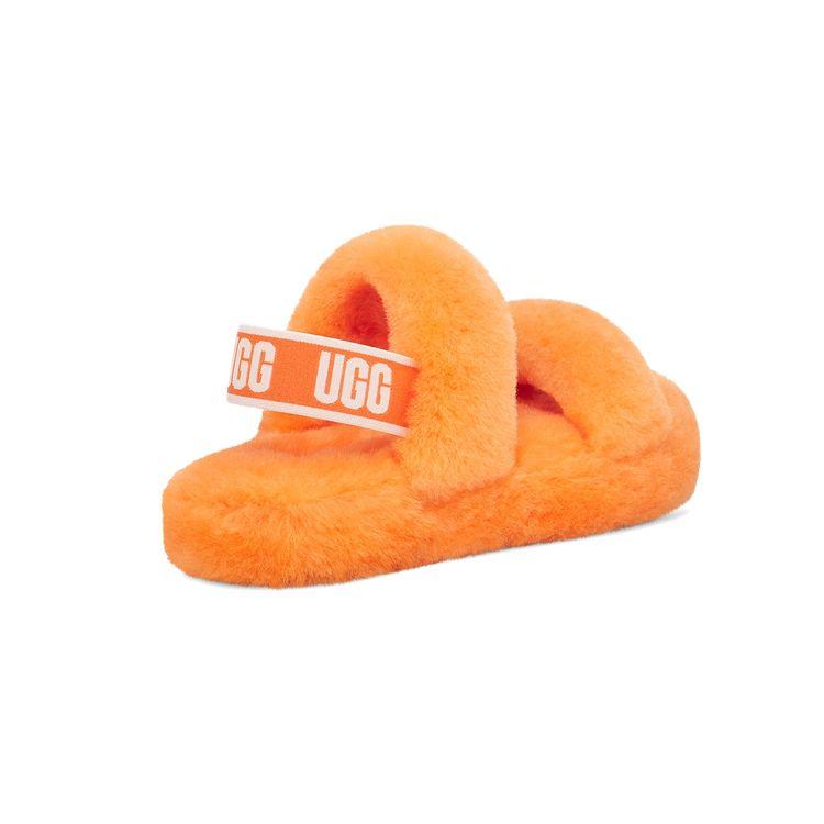 UGG Oh Yeah Простые повседневные плюшевые сандалии с открытым носком Детские сандалии California-Yellow 1115752K-CPPP