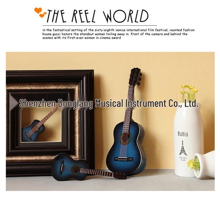 Миниатюрная фигурка классической гитары с вырезом - Народный кукольный инструмент для подарков на дни рождения, выпускные или Рождество для взрослых