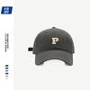 P standard versatile cap men's and women's soft top baseball cap simple big head show face small running sports hat