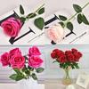Vibrant 50cm Long Stem Artificial Roses Exquisite Fake Silk Flowers For Home Decor