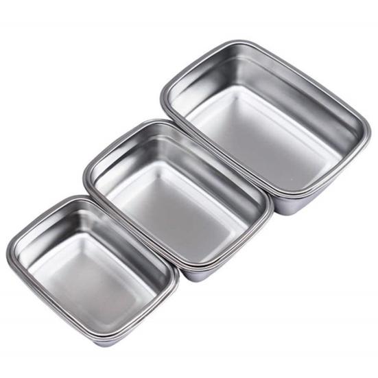 350/550/850/1800 мл из нержавеющей стали Bento для пикника, стальной ланч-бокс, контейнер для хранения продуктов питания