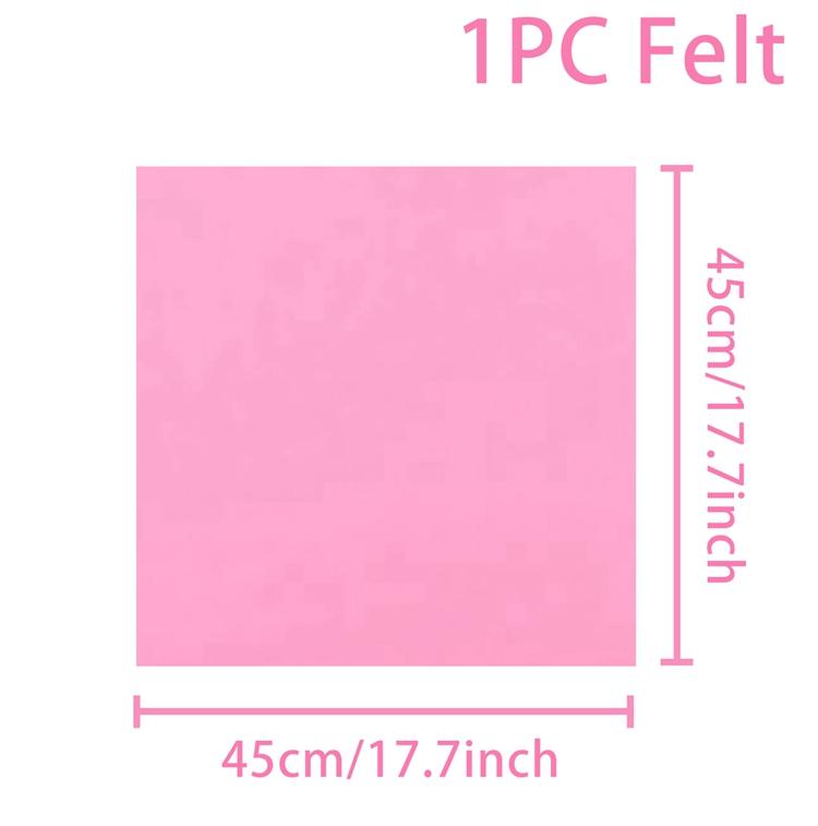 Мягкая фетровая ткань, нетканый фетровый материал, 45 см * 45 см * 2 мм, лист, пэчворк, сделай сам, швейные куклы, ремесла, аксессуары, материал толщиной 2 мм