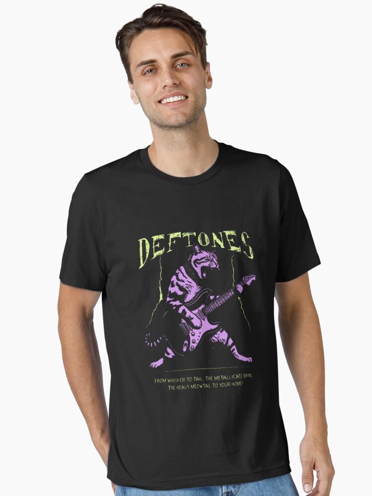 Арт Deftones Базовая футболка 2026Лето Мужская Женская Роскошная Мода Хлопковая Оверсайз Футболка Уличная Одежда Y2K Мужская Одежда