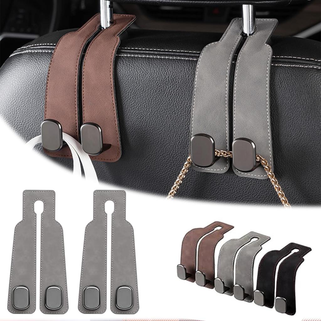 XCF Car Seat Double Set of Car Storage Headrest Shopping Luggage Car Car Convenient Item Hooks, Metal, 2, Hooks, Hooks, Hooks, Hooks, Heavy-Duty