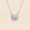 WUIHA Chic 925 Sterling Silver 2 CT Rose Flower Cut Lab Sapphire High Carbon Diamonds Gemstone Pendant Necklace Fine Jewelry