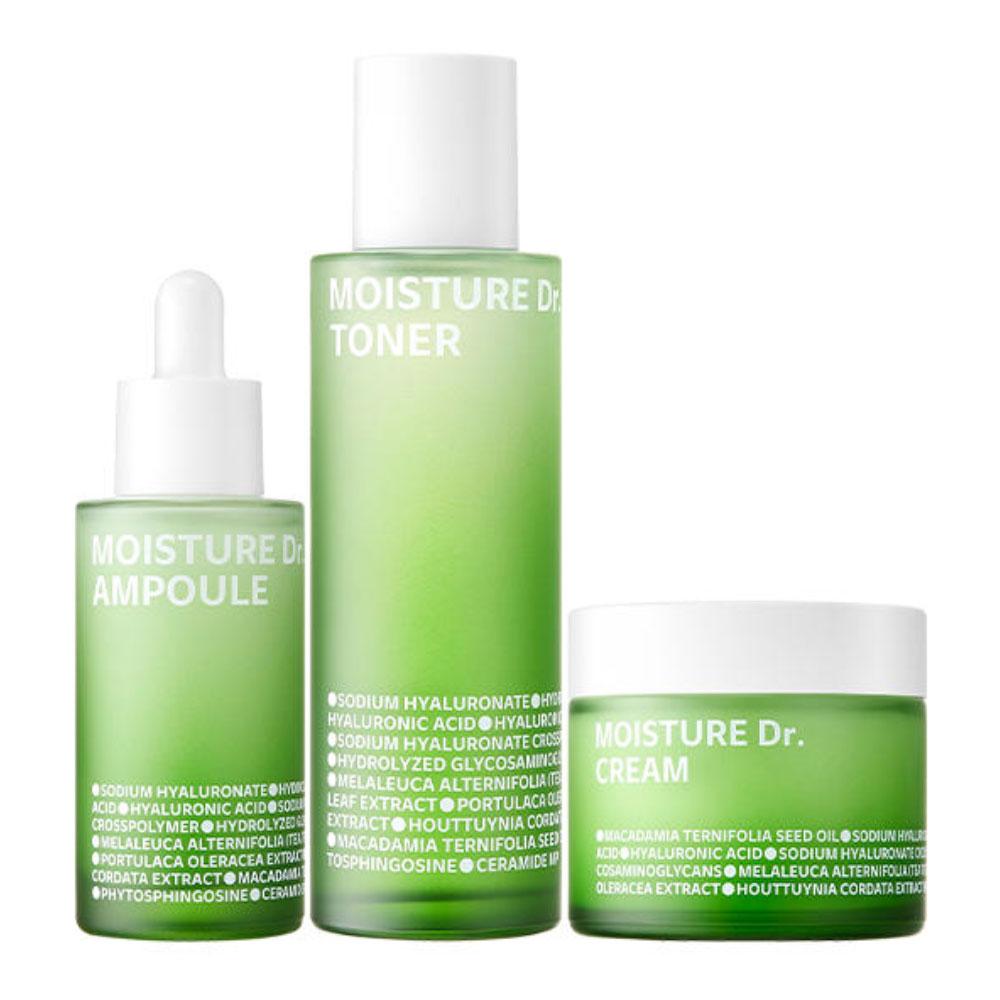 isoi Набор из 3 предметов Moisture Doctor (тонер 130мл, крем 70мл, ампула 40мл)