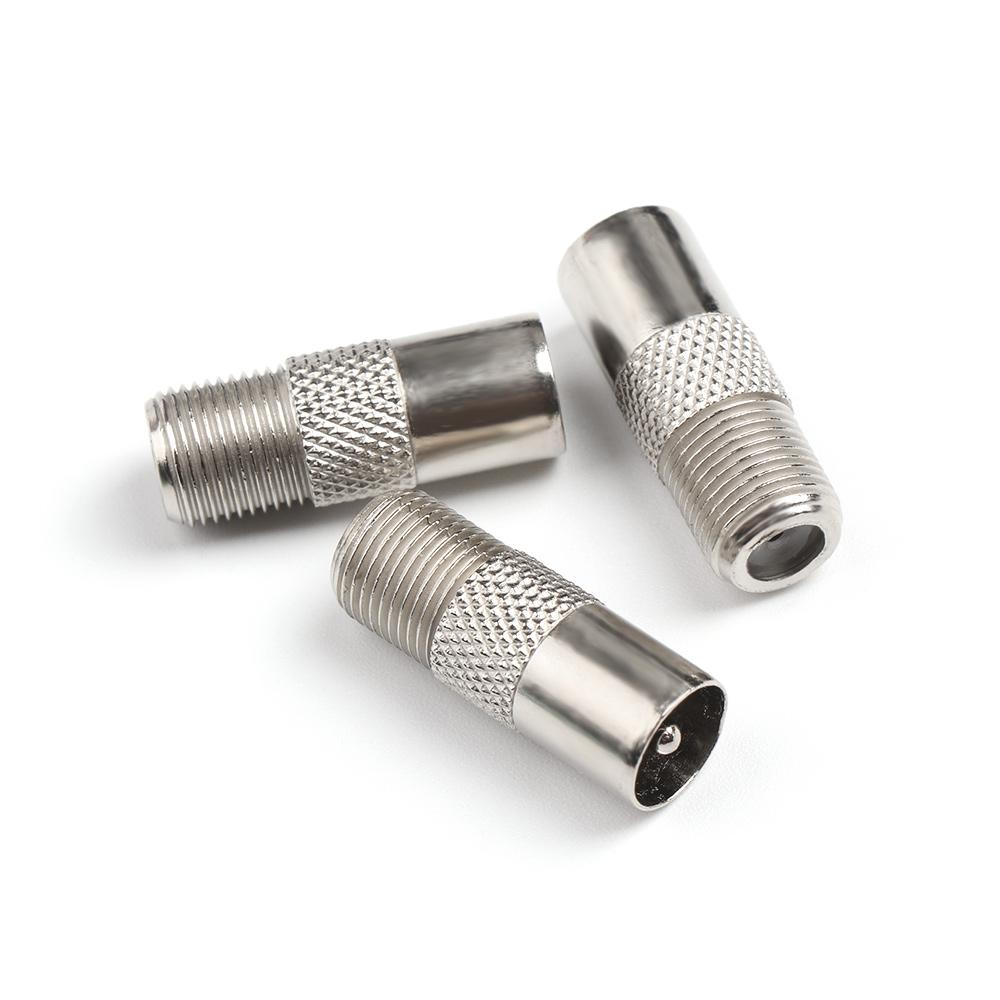 Качественный Антенный Конвертер Антенный Адаптер Штекер F Штекер F на ТВ Штекер Спутниковый Коаксиальный Разъем Типа F