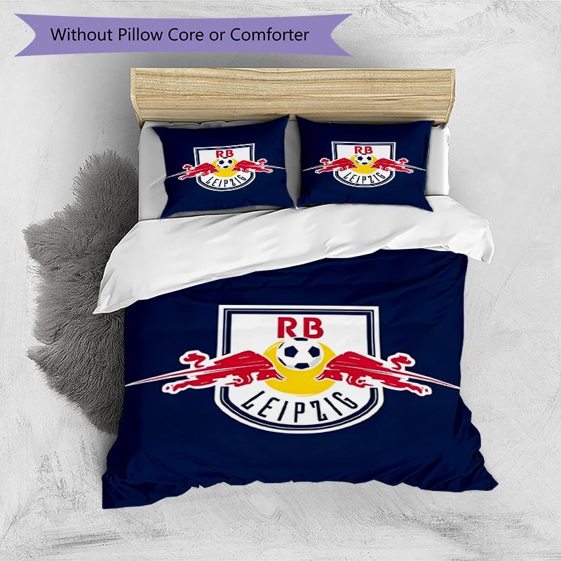 3pcs Duvet Cover Set (1*Duvet Cover + 2*Pillowcase, Without Core), RB Leipzig Print Bedding Set, Bedroom Decor, All‑Season, Birthday Gift