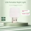 USB Night Light LED Lamp for Bedroom, Sleep, Energy Saving, Eye Protection, White & Warm Light, Bedside Table Lamp