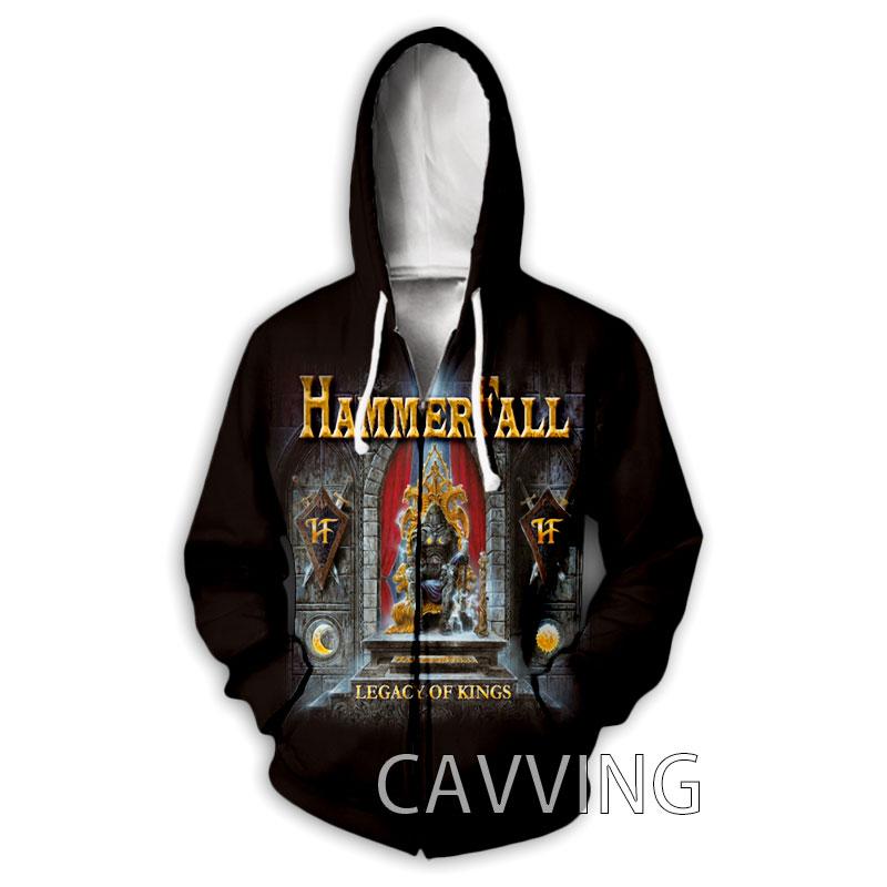Новая Мода 3D Печать Hammerfall Метал Рок Толстовки на Молнии Толстовки с Капюшоном на Молнии Худи в Стиле Харадзюку Худи в Стиле Хип-Хопа Z01