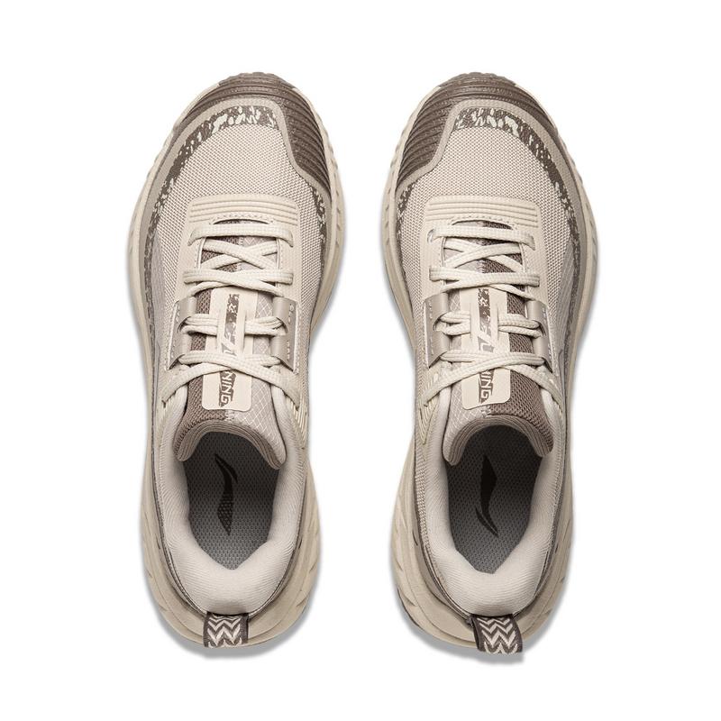 Li-Ning Lite 2.0 Comfortable Versatile Outdoor Durable Support Low-Top Hiking Shoes Women Hiking Shoes Beige AHTU008-2