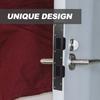 Metal Door Strike Plate Rustproof Security Front Door Security Devices Reinforcement Plate with 5-1/2 Inch Hole