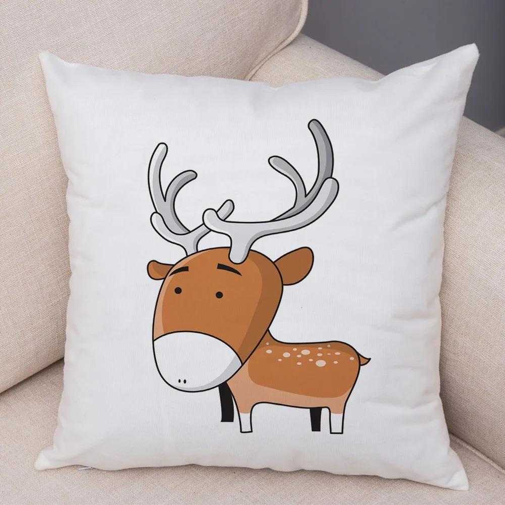 Забавные наволочки с изображением животных из мультфильмов для офиса, гостиной, дома, наволочки для автомобиля, украшения