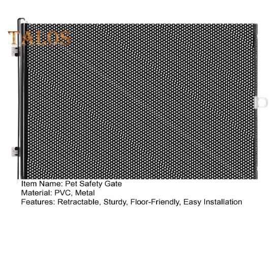 Retractable Safety Gate Extends To 49" Wide Puppy Fence Guard for Stairs Doorways Hallways Mesh Safety Gate for Baby Cats Dogs