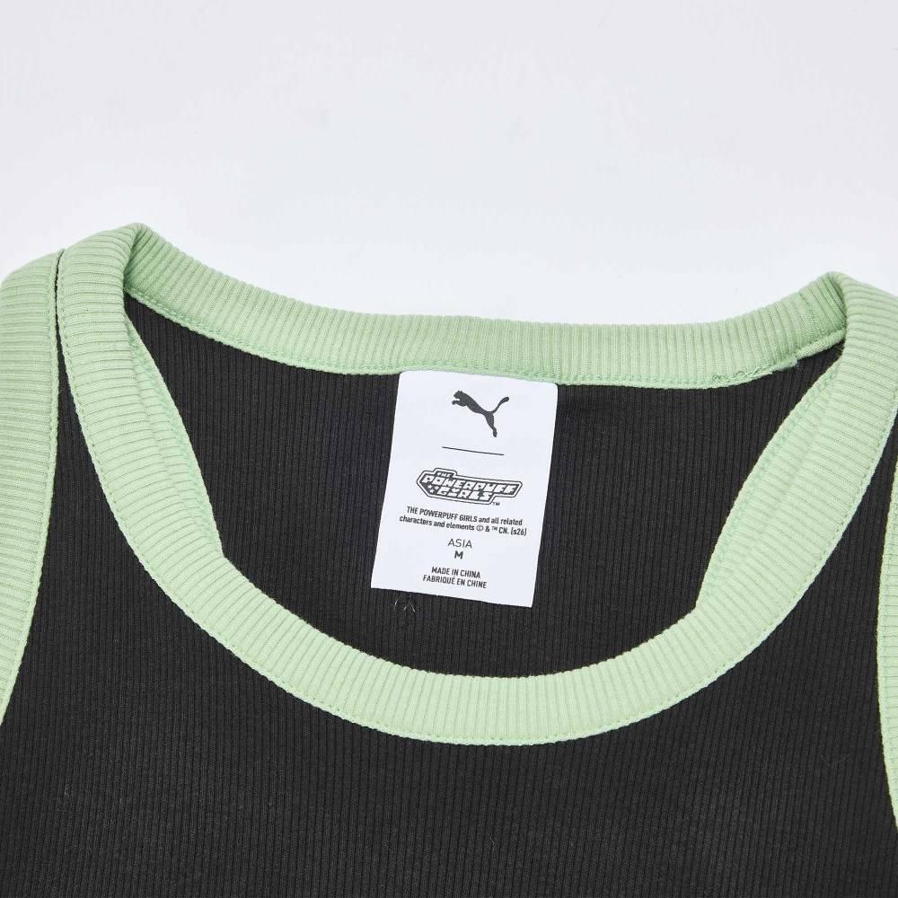 Puma X Суперкрошки Ppg Спортивный минималистичный топ без рукавов приталенный женские топы 637467-01