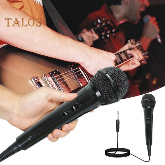 Wired Dynamic Microphone Plug-Play Universal Cardioid Dynamic Vocal Mic with Long Cable Karaoke Singing Machine Accessories