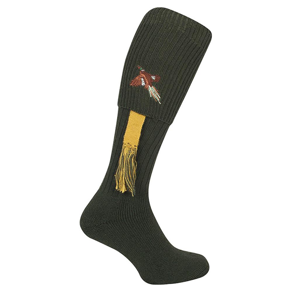 Jack Pyke Unisex Adult Pheasant Shooting Socks with Garters
