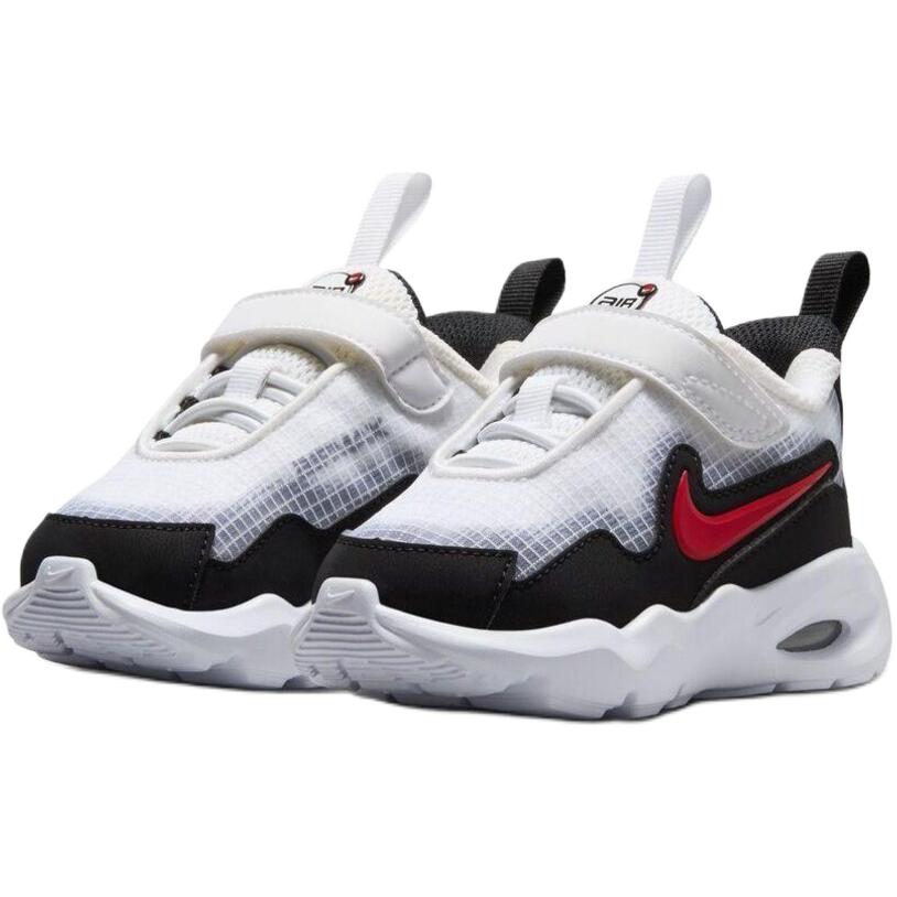 Nike Air Max Nova TD Белые Черные Красные Детские Кроссовки Университетский Красный FN4461-102