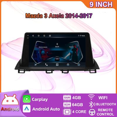 2 Din Android для Mazda 3 Axela 2014-2017 Автомобильный радиоприемник Мультимедийный плеер Стереонавигация с динамиками BOSE Carplay Головное устройство Видео