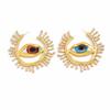 Винтажные висячие серьги в стиле барокко из сплава с большими глазами для женщин, ювелирные изделия, Новое поступление, модные аксессуары для женских ушей