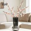 Modern Hydroponic Plant Container Flower Vase, Transparent Style Imitation Glass Wide Body Decorative Vase for Fresh Flowers Sturdy Pot Cut And Water