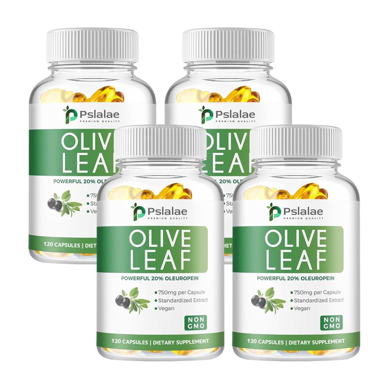 Pslalae - Olive Leaf Extract Capsules - 750 mg Olive Leaf Extract with 20% Oleurotin