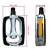 Retro Aluminum Alloy Bicycle Pedals Safety Non-Slip Bike Pedals Durable Reflective Strips Road Bike Pedals Outdoor Sports